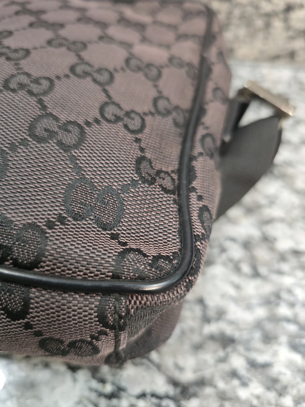 EUC Gucci Brown GG Canvas Small Crossbody Bag - Picture 8 of 13